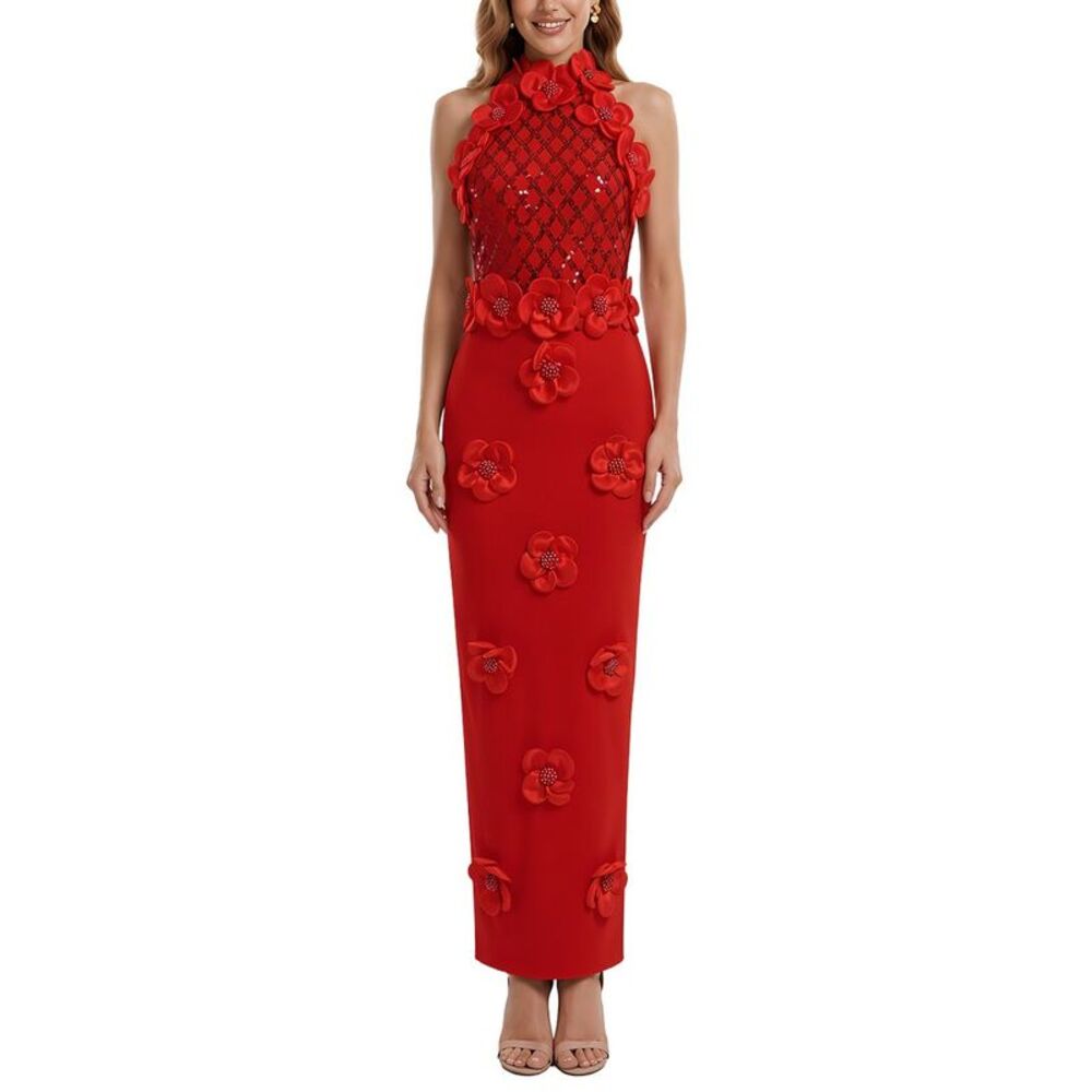 Amanda Royal Womens Maxi Dress